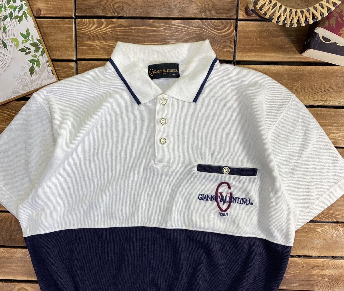 Gianni Valentino × Valentino × Vintage Vintage Gianni Valentino Short Sleeve Sweatshirt polo Size M Size US M / EU 48-50 / 2 - 7 Thumbnail