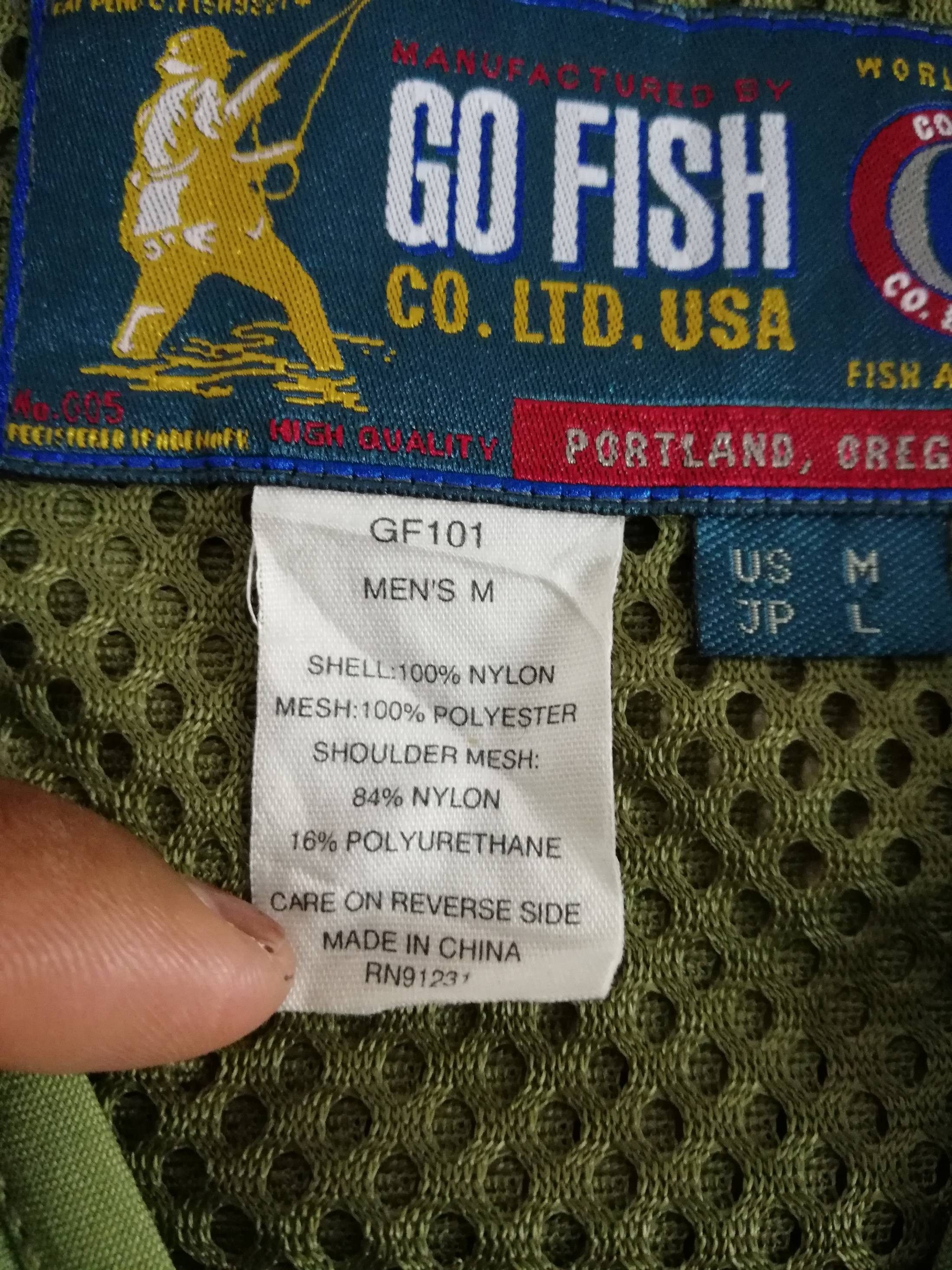 Designer × Japanese Brand 🔥Very Rare Go Fish Tactical Utility Multi Pocket Vest🔥 Size US M / EU 48-50 / 2 - 10 Thumbnail
