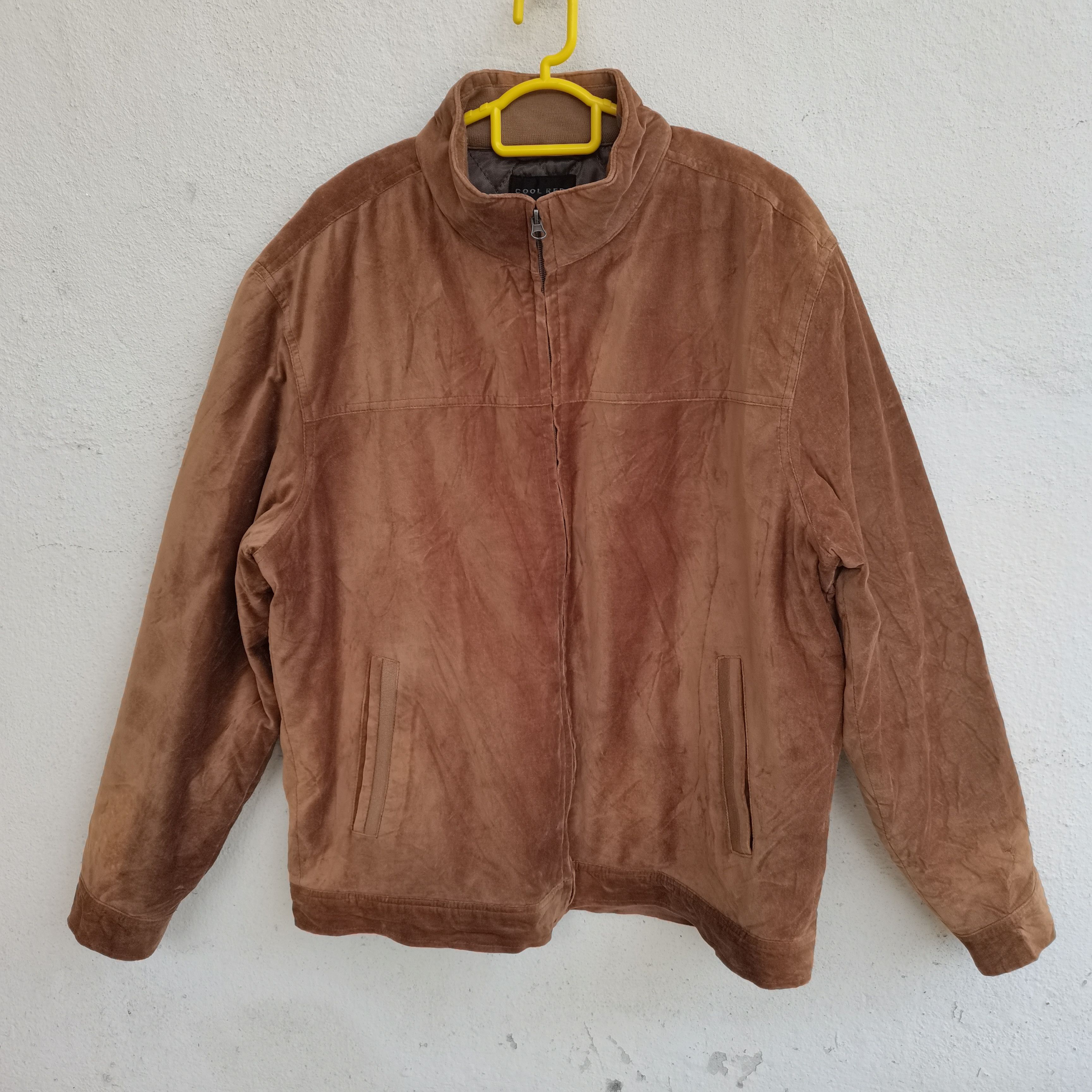 Japanese Brand × Vintage Vintage COOL RED Velvet Zipper Up Jacket Size US L / EU 52-54 / 3 - 2 Thumbnail