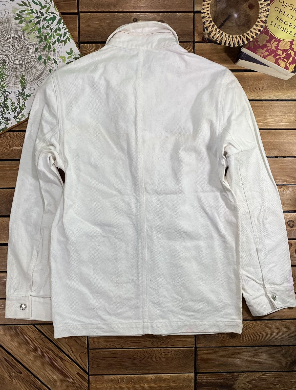 If Six Was Nine × Japanese Brand × Vintage Vintage Bali Barret Denim White Long Jacket Size S Size US S / EU 44-46 / 1 - 9 Thumbnail