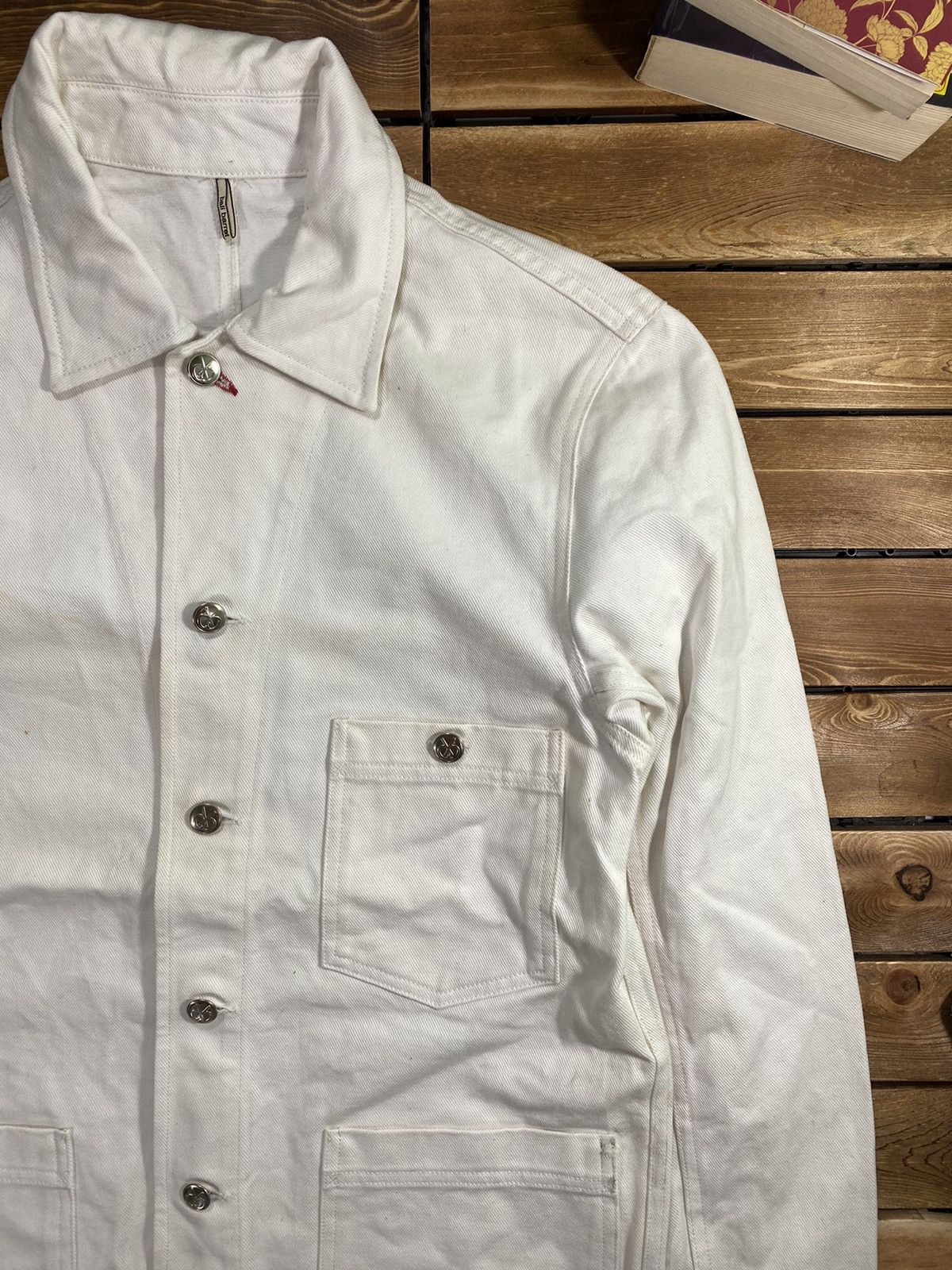 If Six Was Nine × Japanese Brand × Vintage Vintage Bali Barret Denim White Long Jacket Size S Size US S / EU 44-46 / 1 - 4 Thumbnail