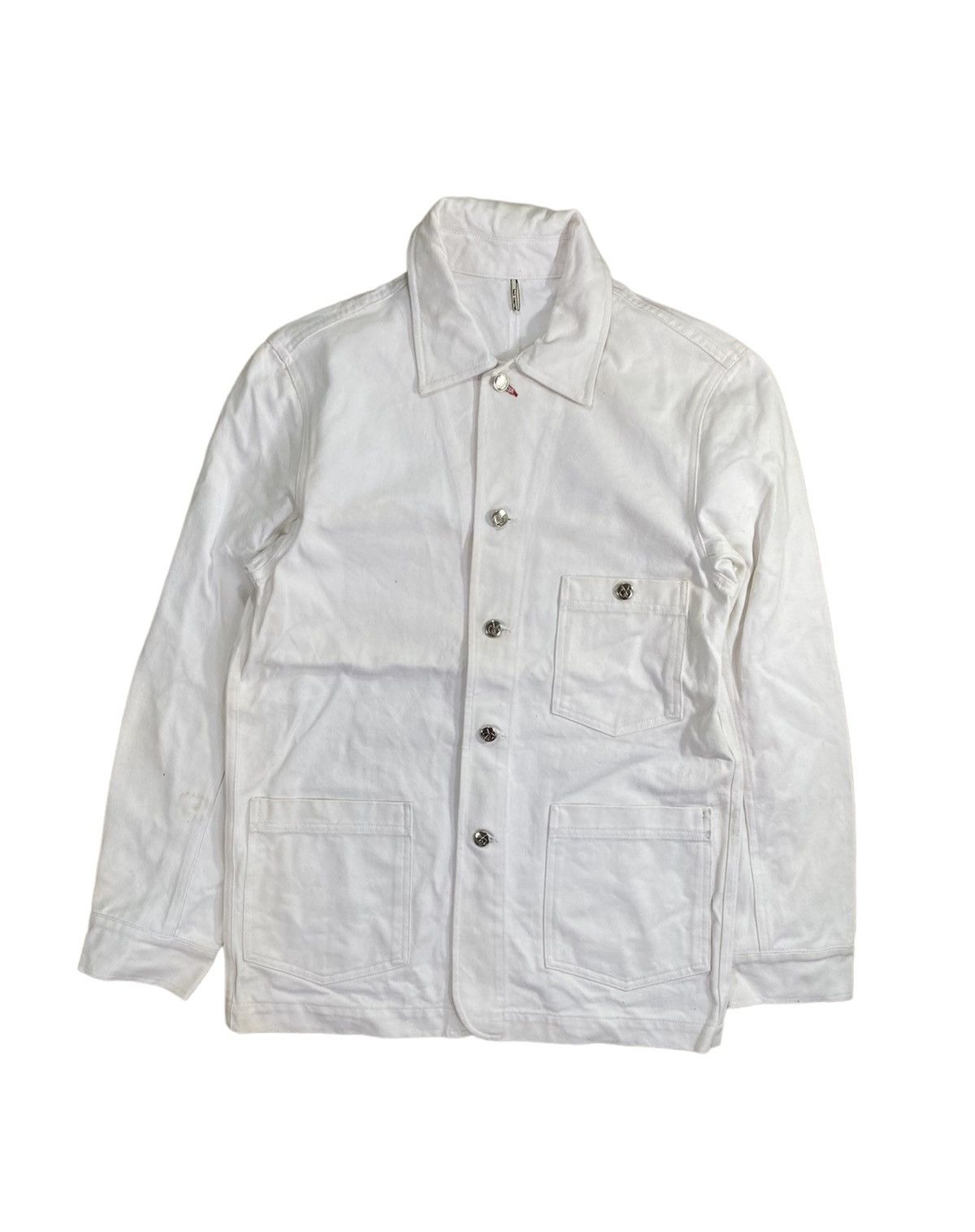 If Six Was Nine × Japanese Brand × Vintage Vintage Bali Barret Denim White Long Jacket Size S Size US S / EU 44-46 / 1 - 1 Thumbnail