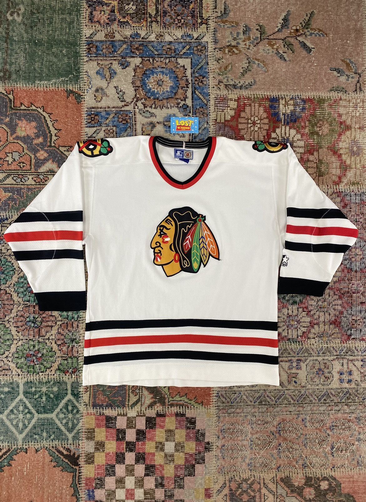 Vintage Starter Chicago Blackhawks NHL Hockey Jersey Men's US Size