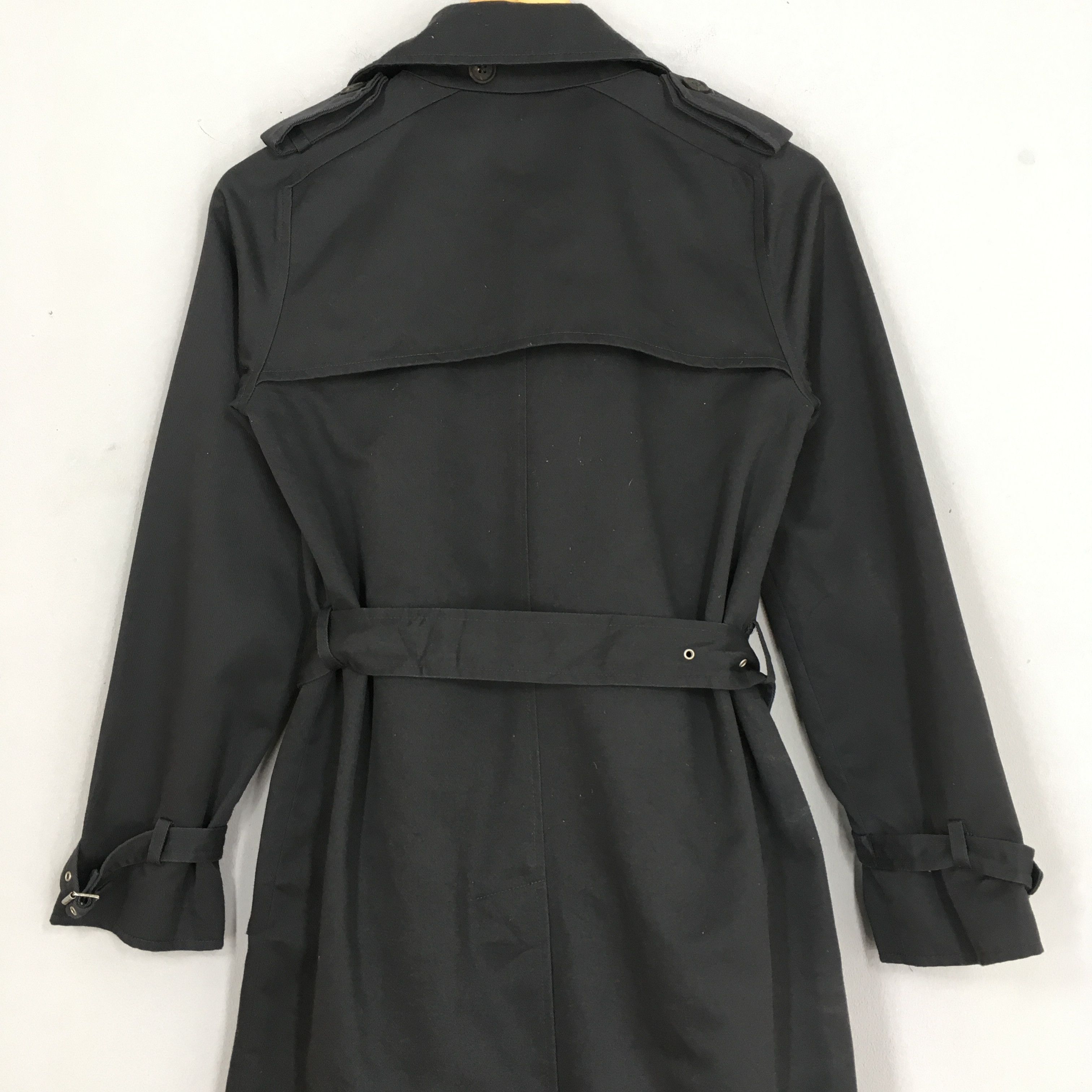 A.P.C. × Designer × Vintage APC Long Coat Women's Jacket Apc Designer Black XSmall Size XS / US 0-2 / IT 36-38 - 8 Thumbnail