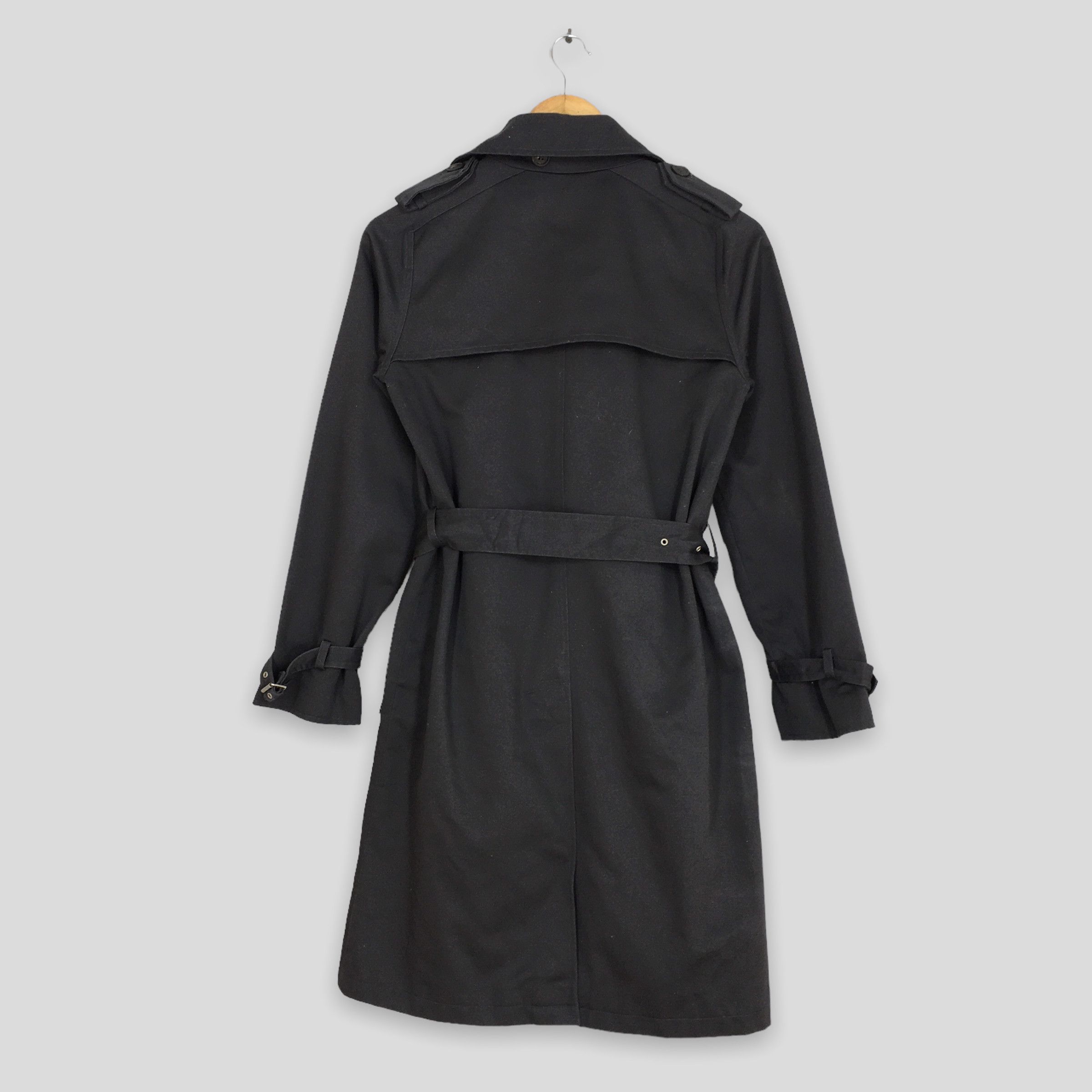 A.P.C. × Designer × Vintage APC Long Coat Women's Jacket Apc Designer Black XSmall Size XS / US 0-2 / IT 36-38 - 7 Thumbnail