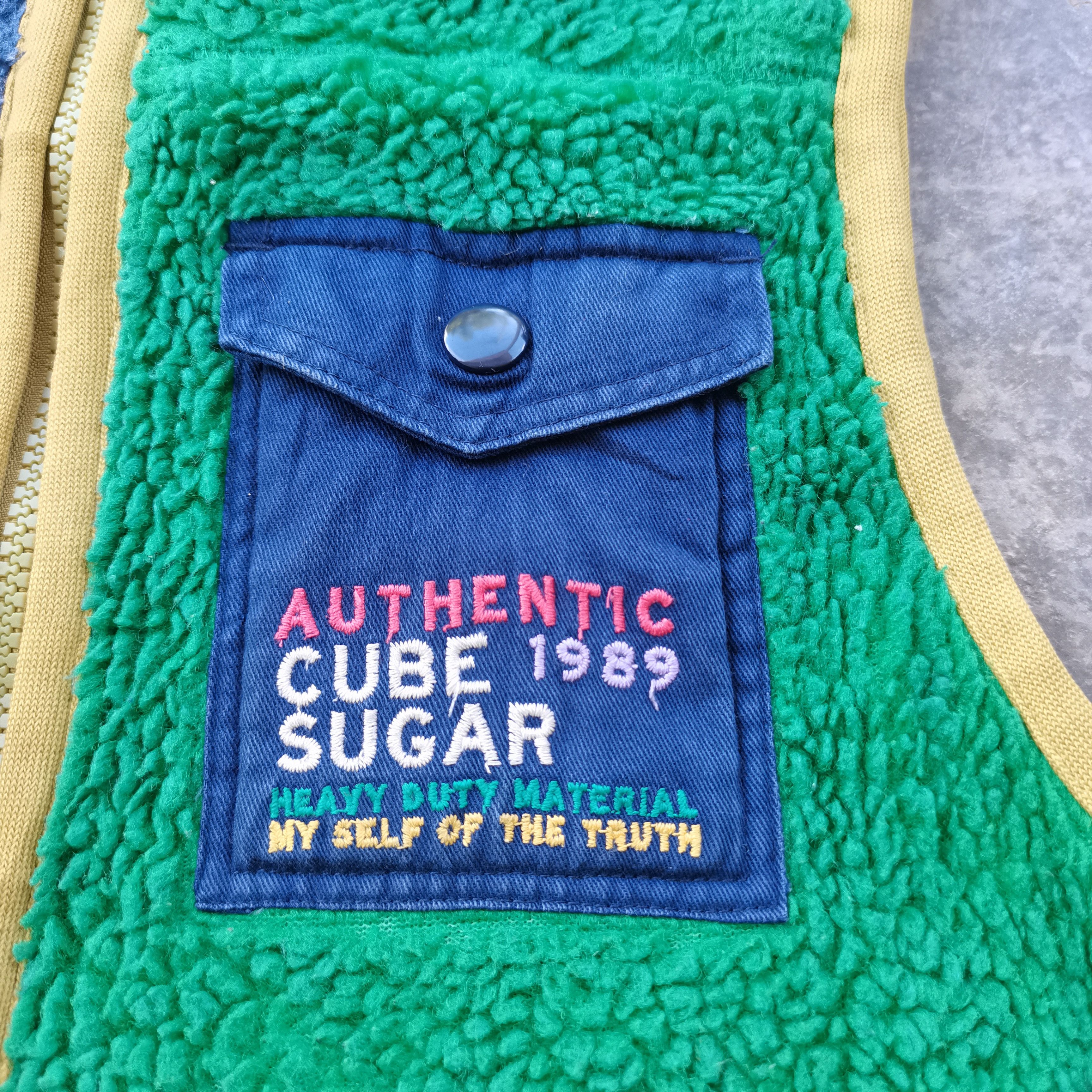 Vintage Vintage 90s AUTHENTIC CUBE SUGAR Fleece Tank Top Hoodie Size US M / EU 48-50 / 2 - 2 Thumbnail