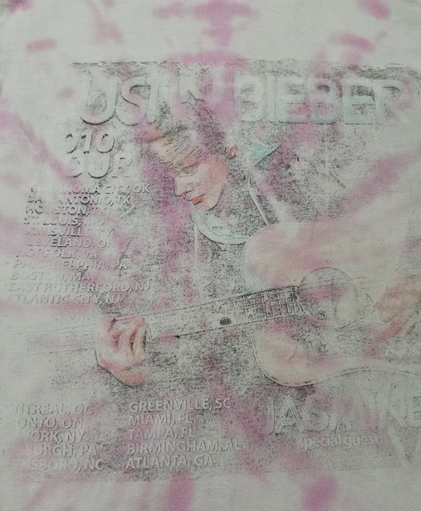 Band Tees × Justin Bieber Justin Bieber Tour 2010 Vintage Tie Dye Size US M / EU 48-50 / 2 - 5 Thumbnail