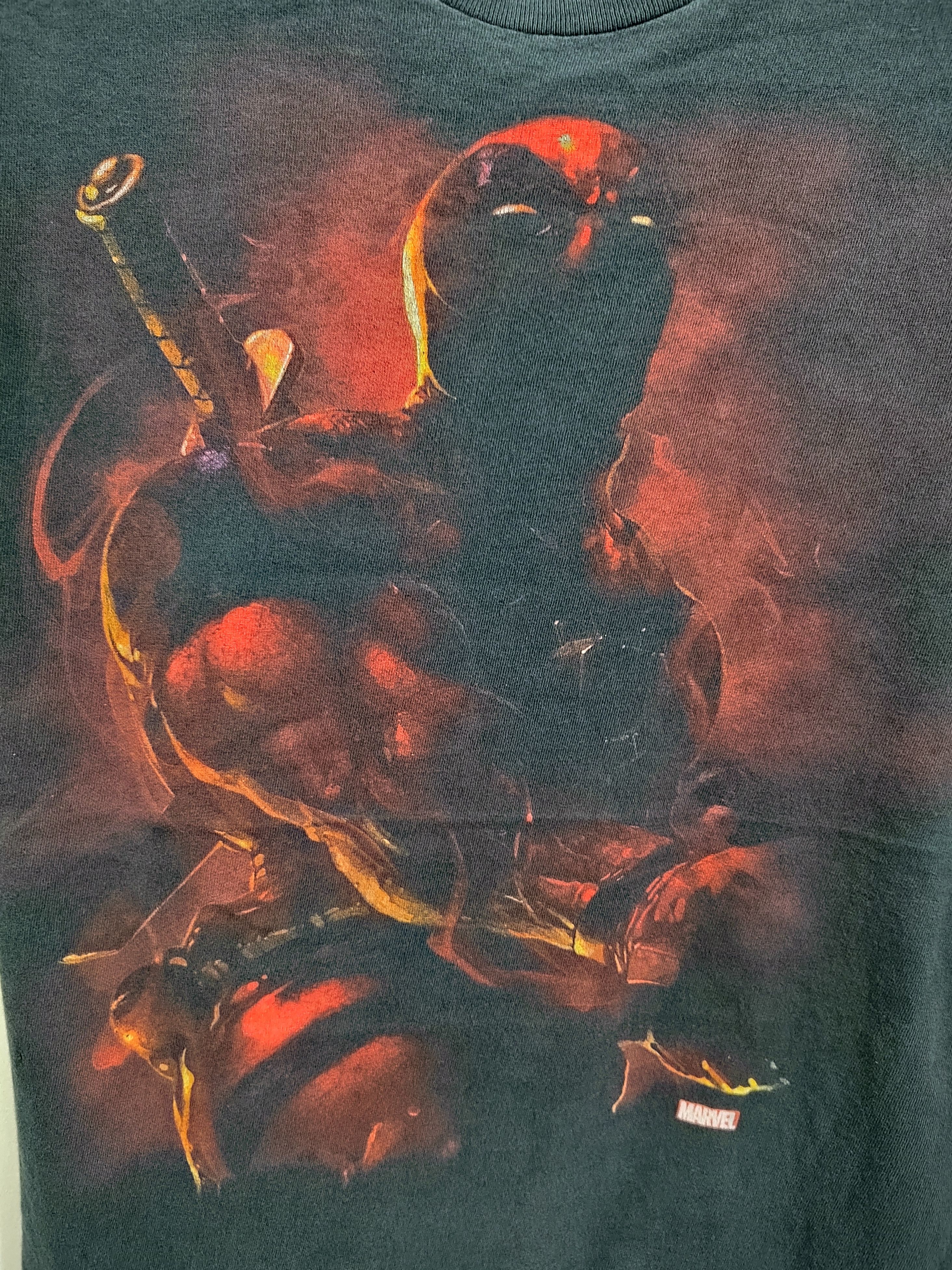 Cartoon Network × Marvel Comics Vintage Deadpool Marvel Tshirt Rare Big screen Size US XL / EU 56 / 4 - 10 Thumbnail