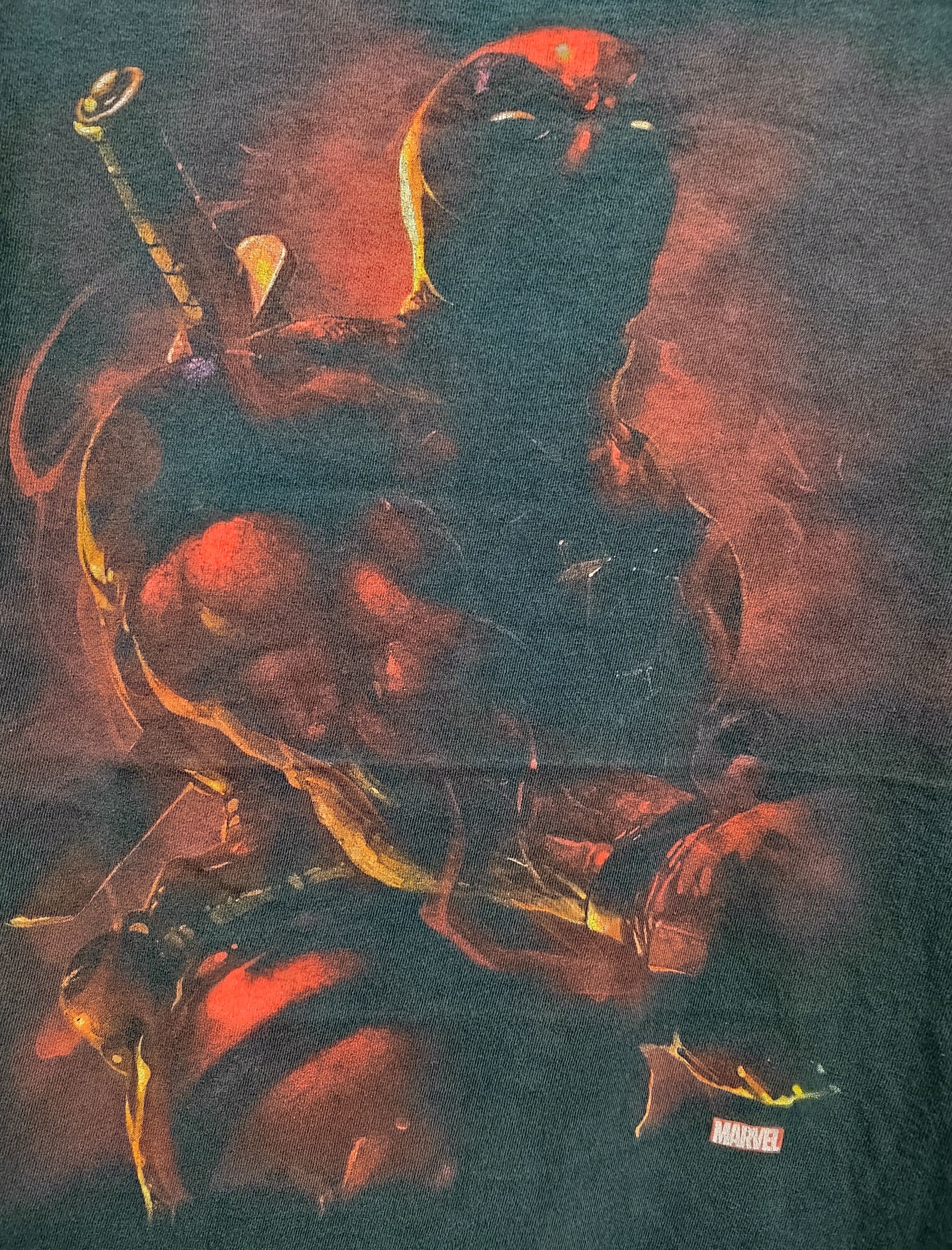 Cartoon Network × Marvel Comics Vintage Deadpool Marvel Tshirt Rare Big screen Size US XL / EU 56 / 4 - 1 Thumbnail