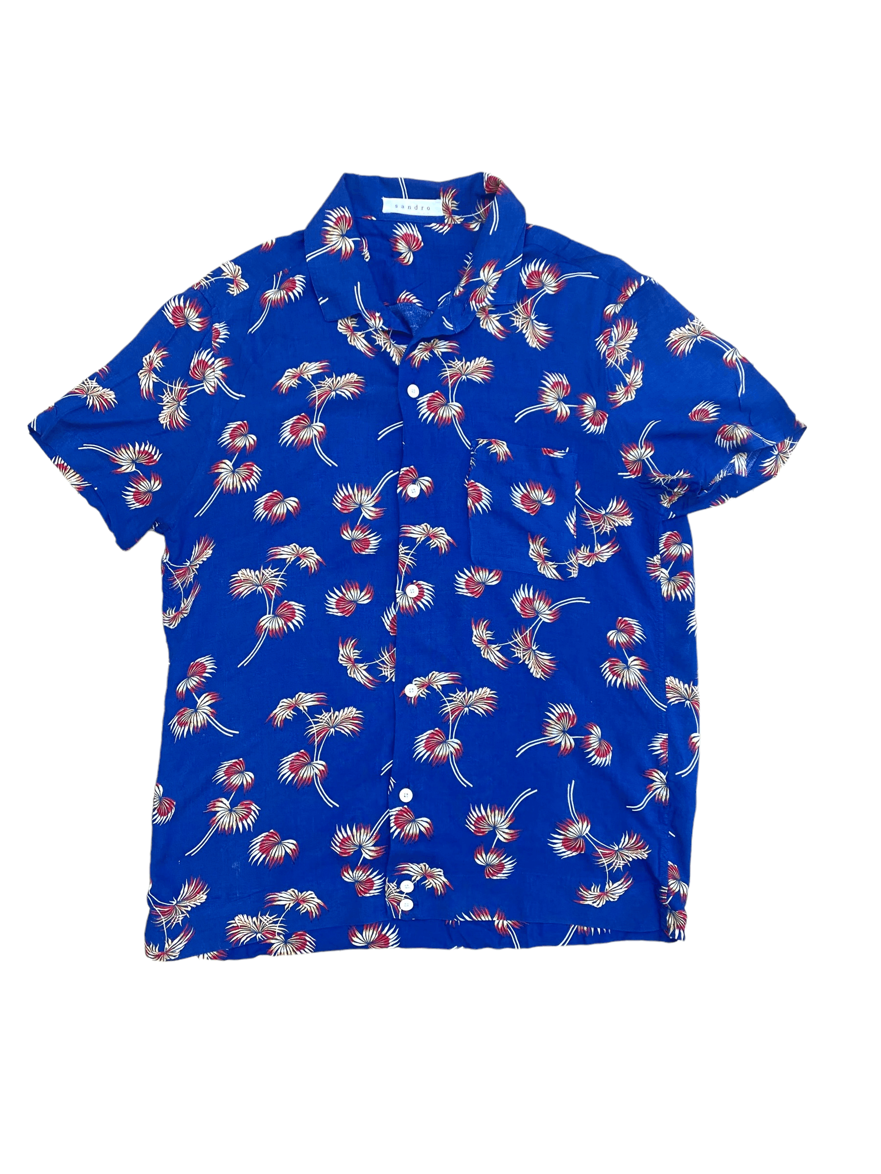 Navy Hawaiian Shirt
