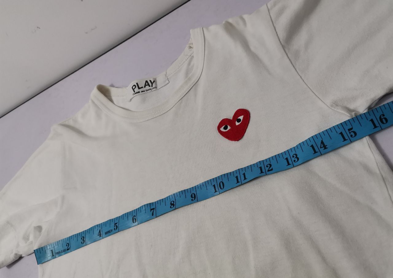 Comme des Garcons × Comme des Garcons Homme × Comme des Garcons Homme Plus Comme des Garcons CDG Play Heart White Size US XXS / EU 40 - 5 Thumbnail