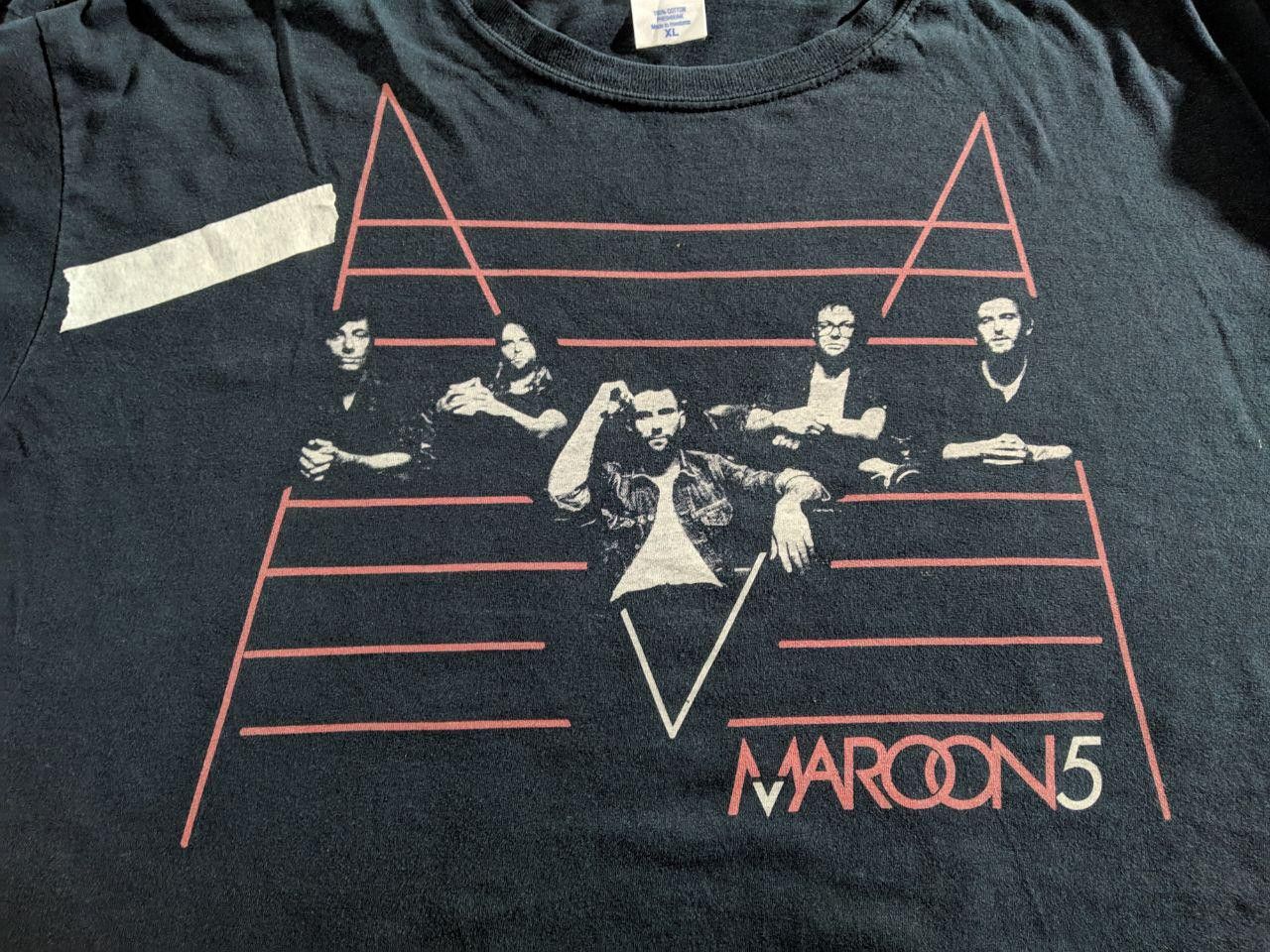 Band Tees Marron 5 Band Tee Tour 2011 Size US XL / EU 56 / 4 - 1 Thumbnail