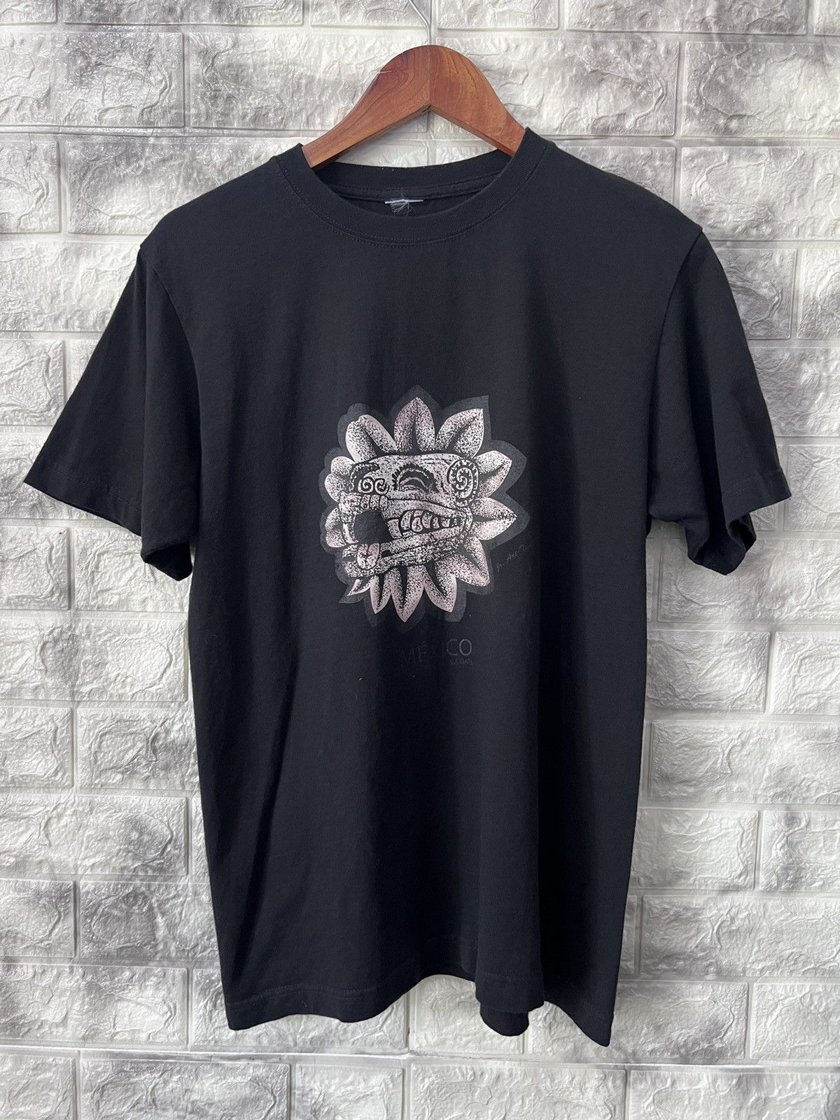 image of Vintage Mexico Black T-Shirt, Men's (Size Medium)