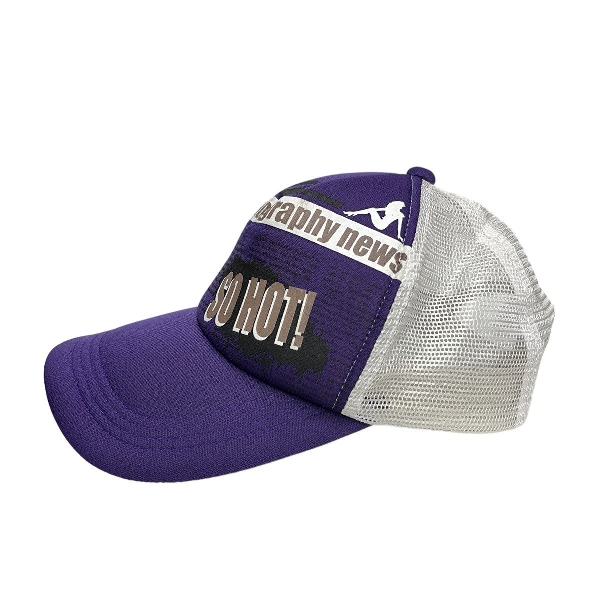 Fucking Awesome 🔥PLUVIOUS “PORNOGRAPHY NEWS SO HOT” Trucker HYSTERIC Style Size ONE SIZE - 9 Thumbnail