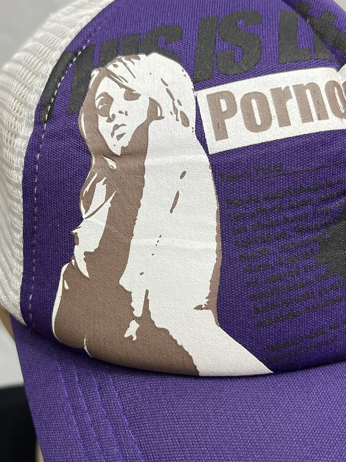 Fucking Awesome 🔥PLUVIOUS “PORNOGRAPHY NEWS SO HOT” Trucker HYSTERIC Style Size ONE SIZE - 2 Thumbnail