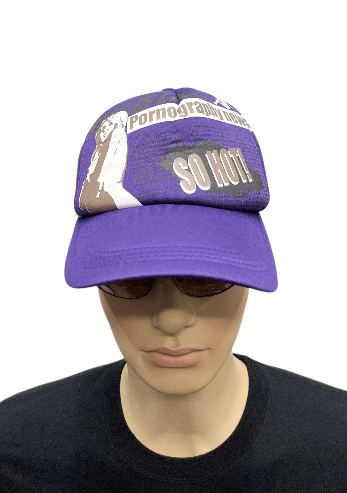 Fucking Awesome 🔥PLUVIOUS “PORNOGRAPHY NEWS SO HOT” Trucker HYSTERIC Style Size ONE SIZE - 6 Thumbnail