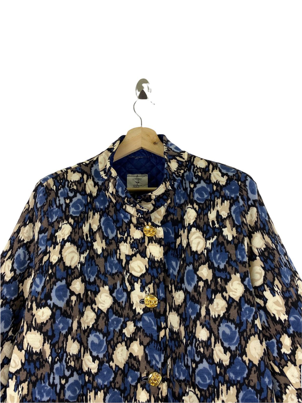 Designer RACINE PARIS MADE FRANCE GOLD BUTTON PRINTED JACKET Size US XL / EU 56 / 4 - 2 Thumbnail