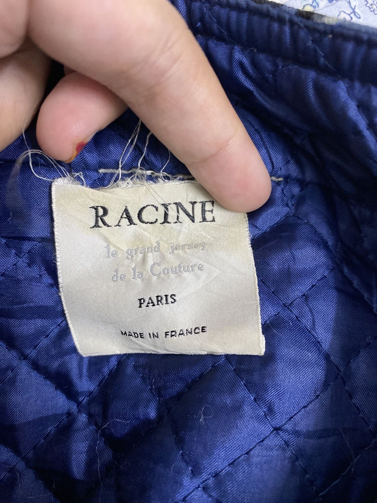 Designer RACINE PARIS MADE FRANCE GOLD BUTTON PRINTED JACKET Size US XL / EU 56 / 4 - 7 Thumbnail