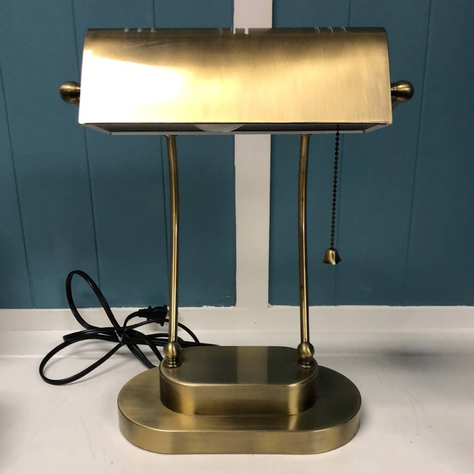 Normande Lighting HS1-694-US Brass Desk Lamp 15” x 11”