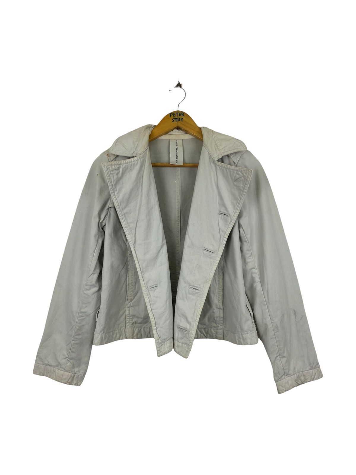 Designer × Japanese Brand × Pas De Faux PAS DE CALAIS LIGNE JEAN CROPPED JACKET Size US S / EU 44-46 / 1 - 3 Thumbnail