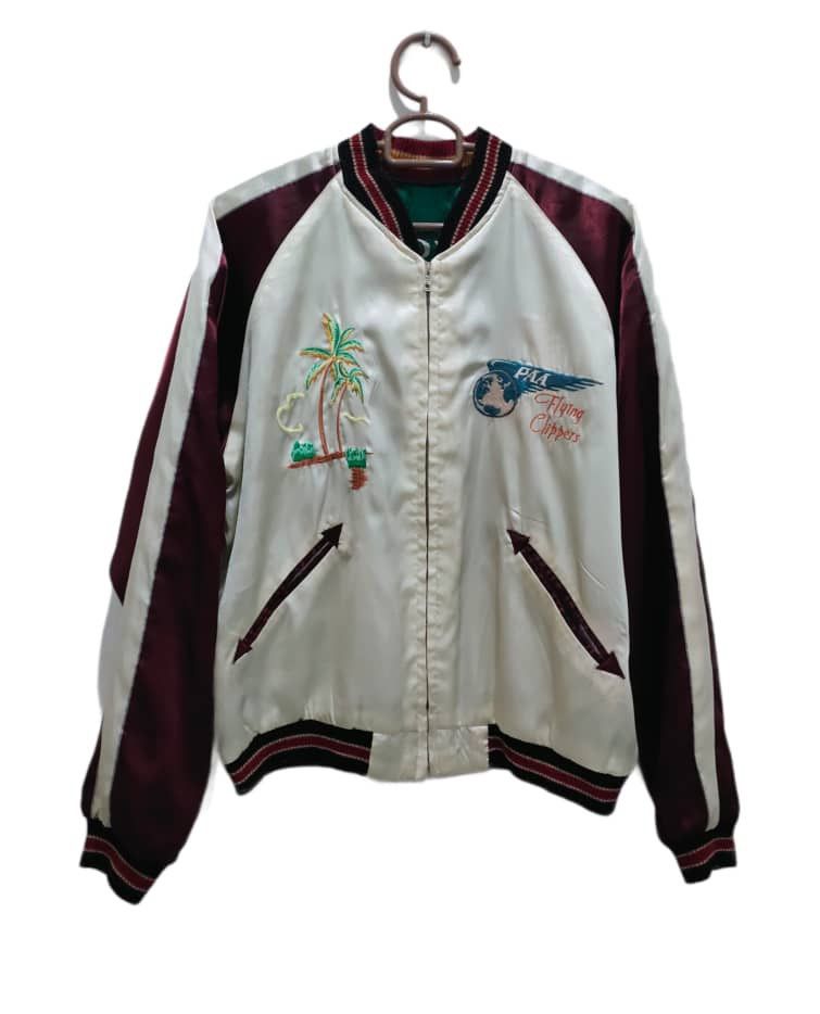 Vintage vintage 1954 reversible embroidery sqdn chief jacket Size US L / EU 52-54 / 3 - 5 Thumbnail