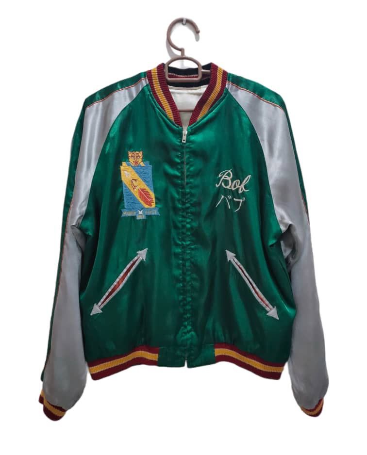 Vintage vintage 1954 reversible embroidery sqdn chief jacket Size US L / EU 52-54 / 3 - 2 Thumbnail