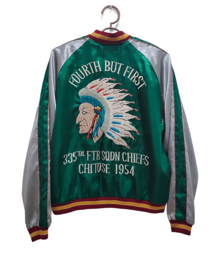 Vintage vintage 1954 reversible embroidery sqdn chief jacket Size US L / EU 52-54 / 3 - 1 Thumbnail