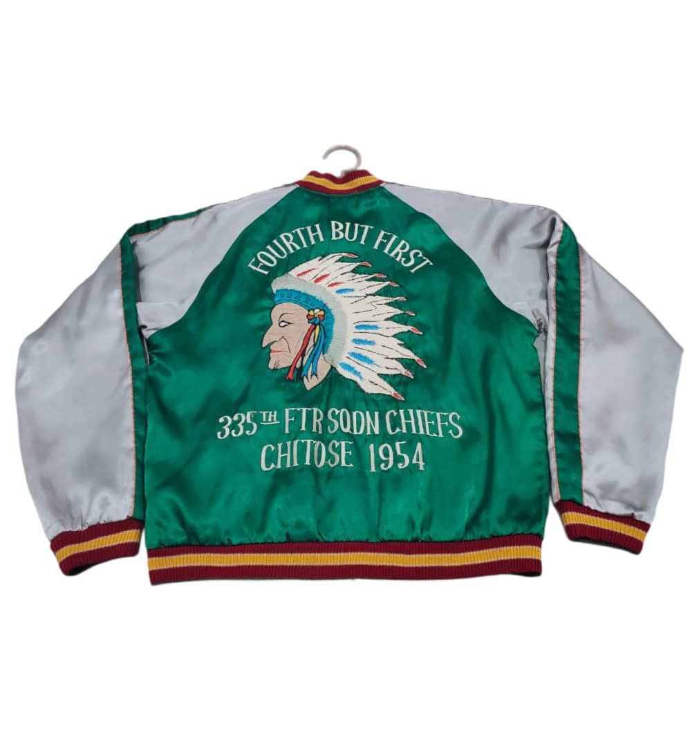 Vintage vintage 1954 reversible embroidery sqdn chief jacket Size US L / EU 52-54 / 3 - 3 Thumbnail