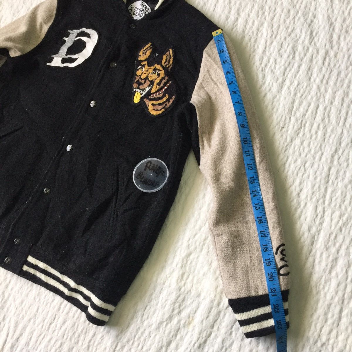 Japanese Brand Nice design drop dead guys style varsity jacket Size US M / EU 48-50 / 2 - 20 Thumbnail