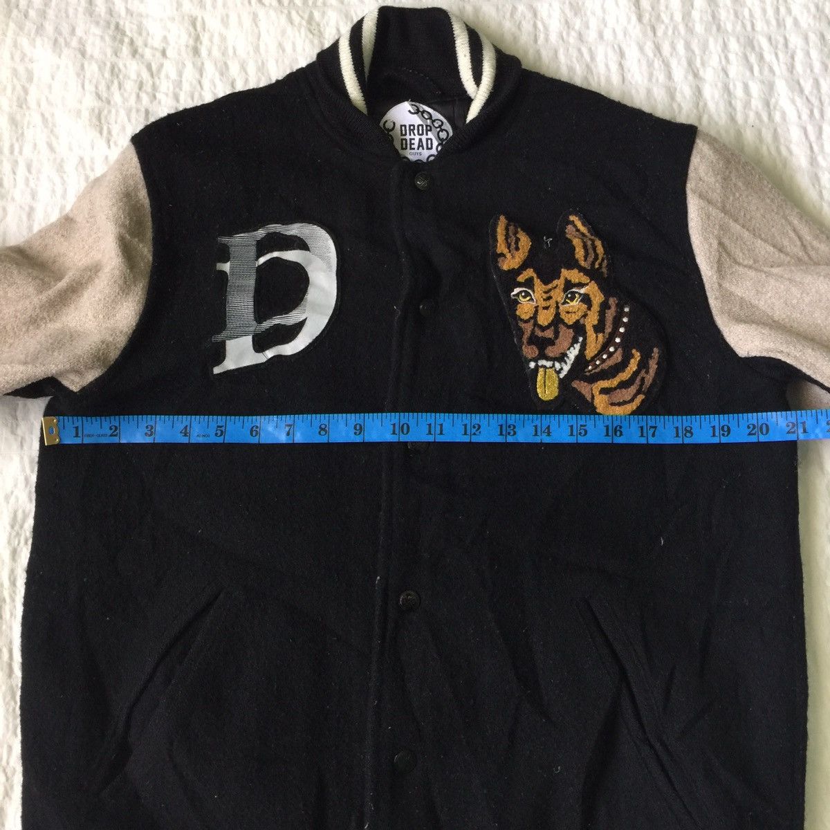 Japanese Brand Nice design drop dead guys style varsity jacket Size US M / EU 48-50 / 2 - 17 Thumbnail