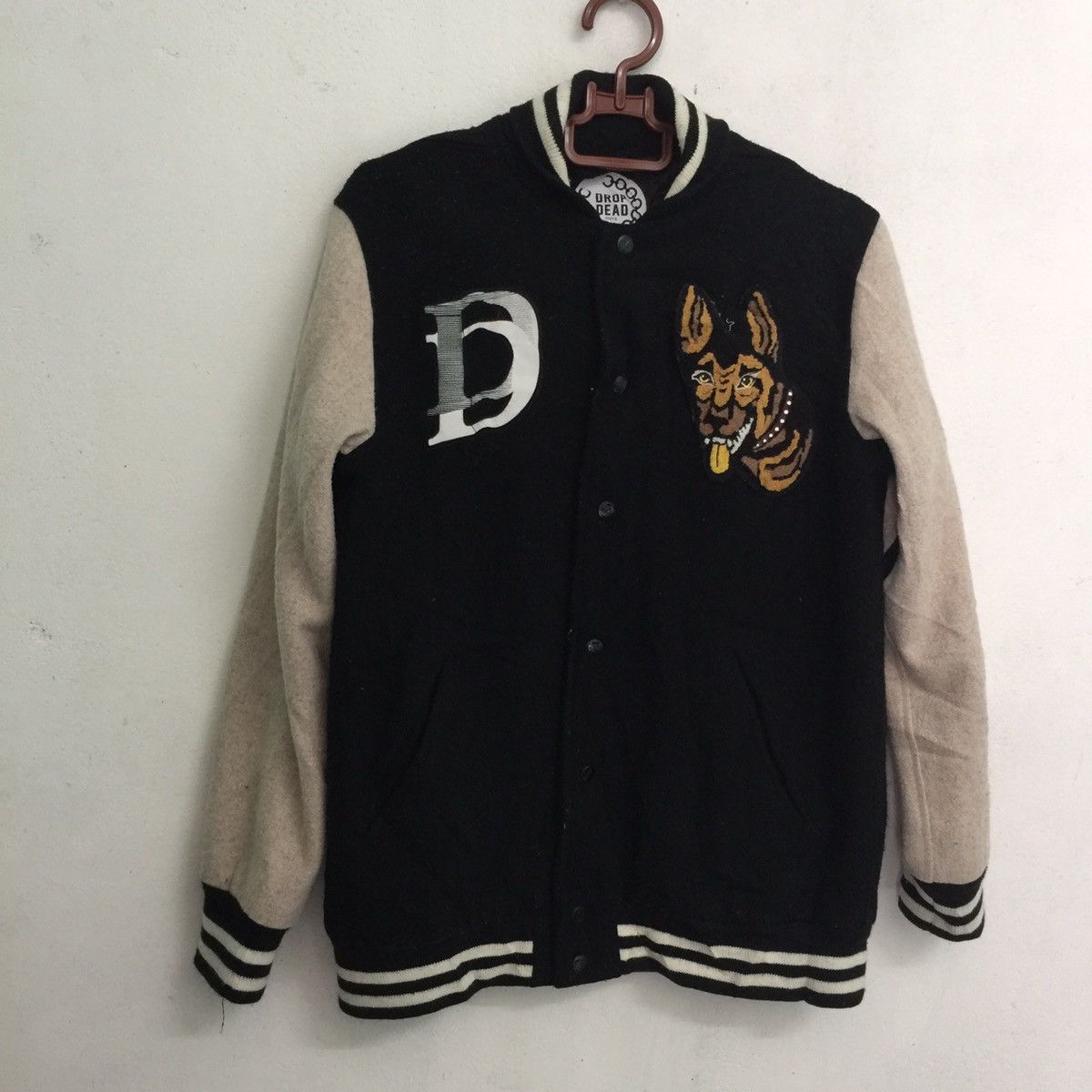 Japanese Brand Nice design drop dead guys style varsity jacket Size US M / EU 48-50 / 2 - 4 Thumbnail