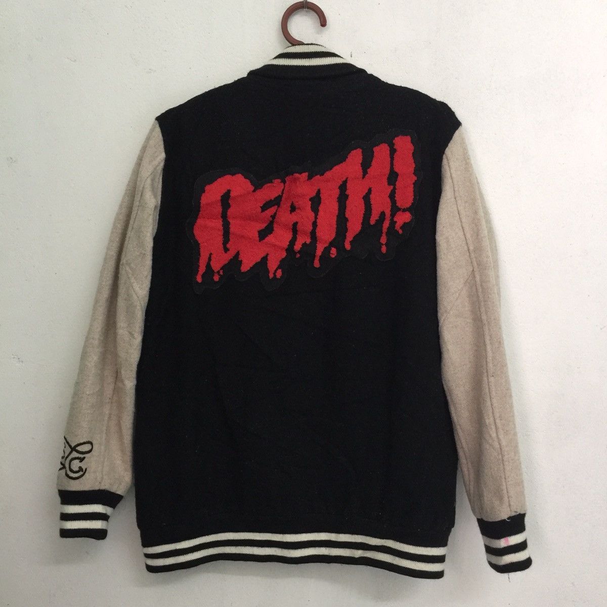 image of Nice Design Drop Dead Guys Style Varsity Jacket, Men's (Size Medium)