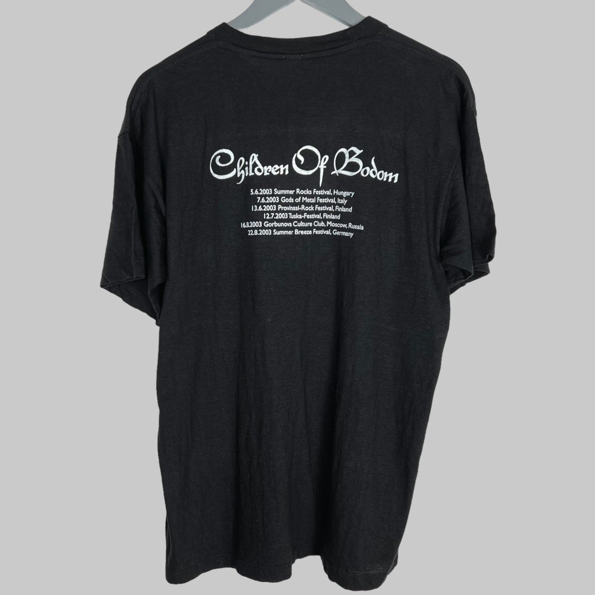 Band Tees Vintage 2003 Children Of Bodom Rare European Tour T Shirt Size US XL / EU 56 / 4 - 2 Thumbnail