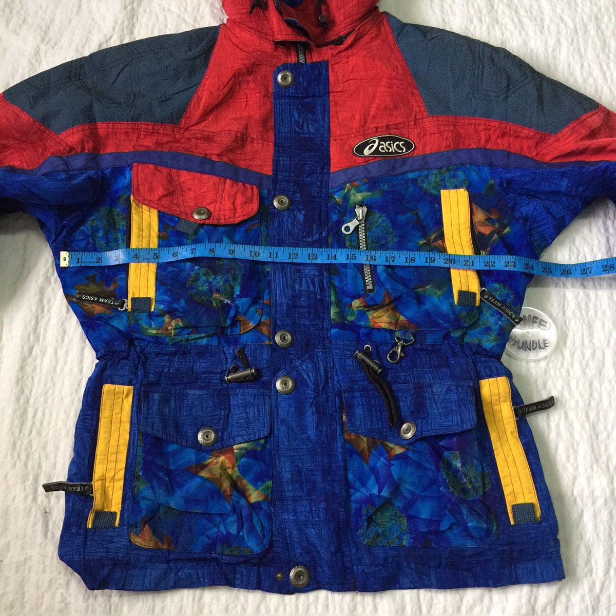Asics Japanese Brand Asics Jacket Hoodie rare design Size US L / EU 52-54 / 3 - 19 Thumbnail