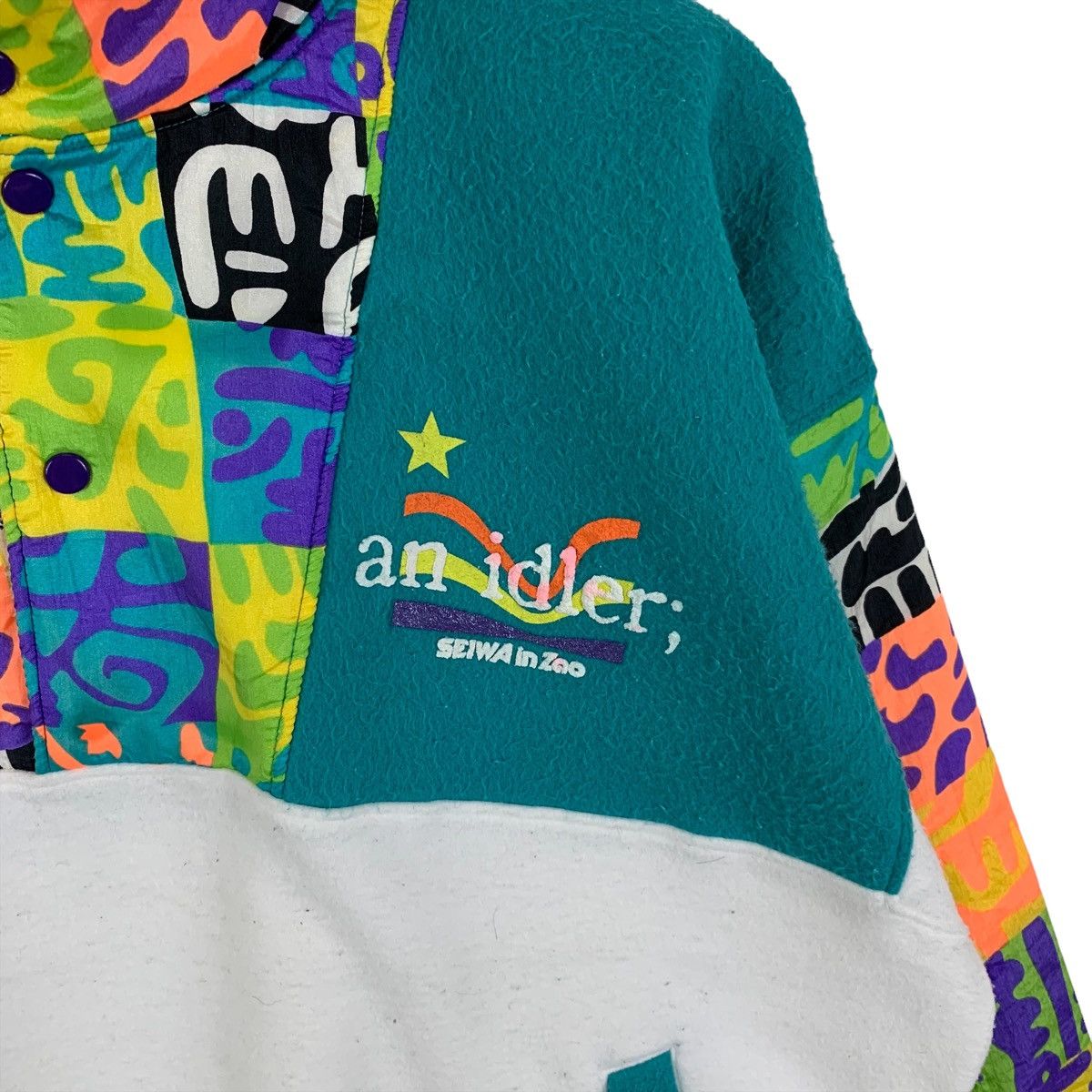 Vintage Vintage HAJIME Chian Motif Habitat Design Fleece Sweatshirt Size US L / EU 52-54 / 3 - 5 Thumbnail