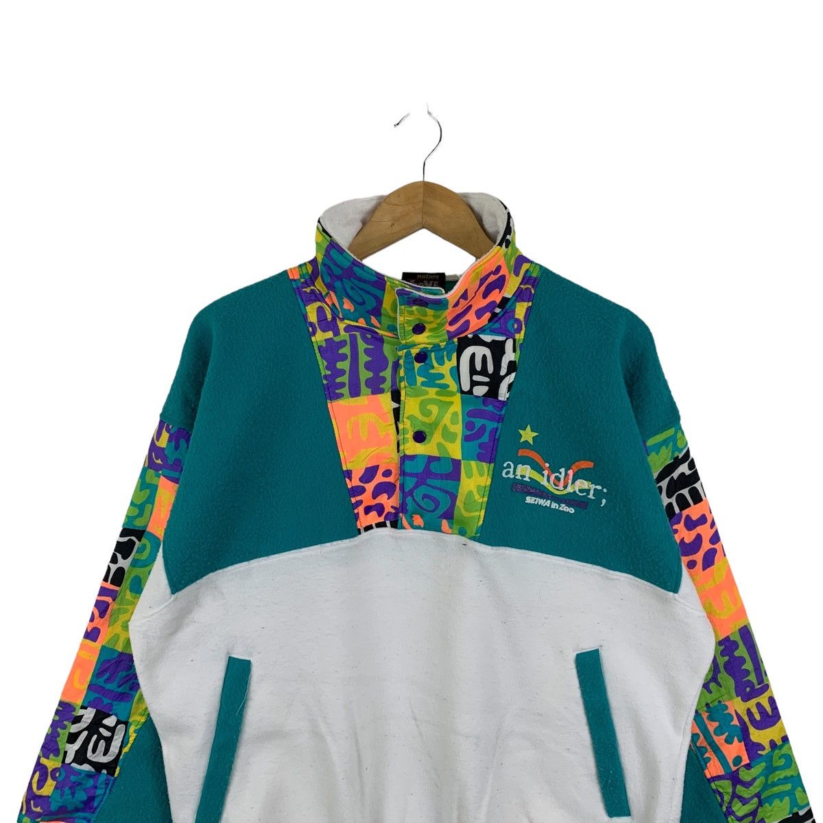 Vintage Vintage HAJIME Chian Motif Habitat Design Fleece Sweatshirt Size US L / EU 52-54 / 3 - 4 Thumbnail