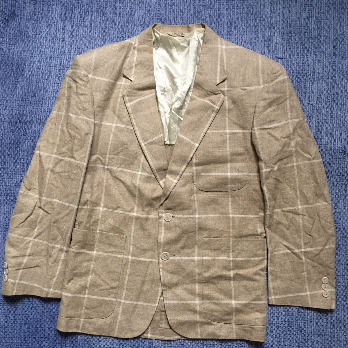 Calvin Klein × Vintage vintage 80s linen blazer Size 38S - 1 Thumbnail