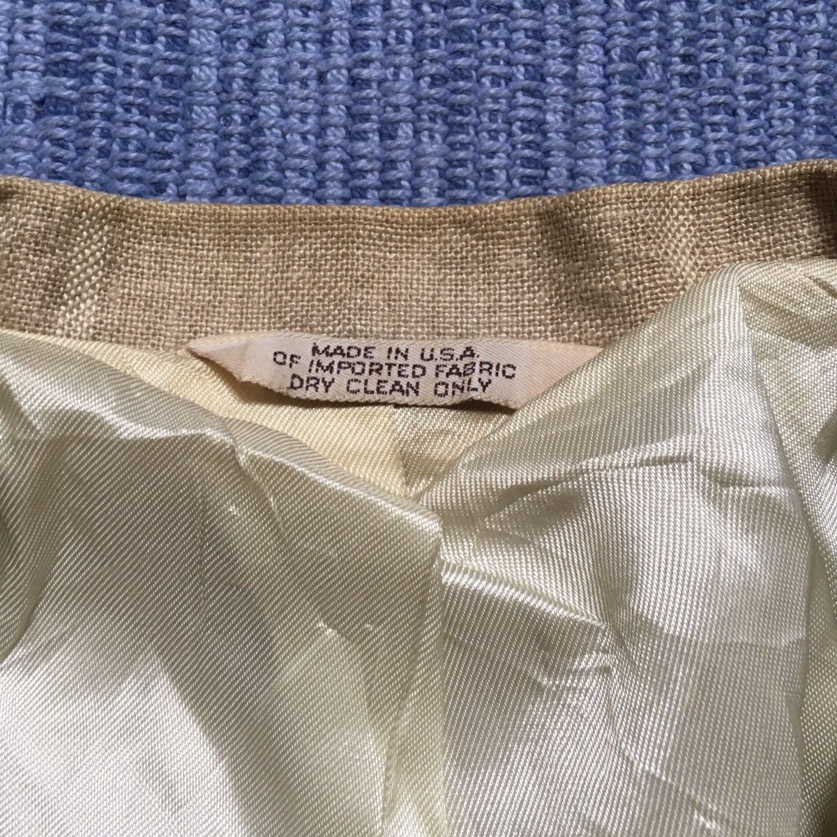 Calvin Klein × Vintage vintage 80s linen blazer Size 38S - 2 Thumbnail