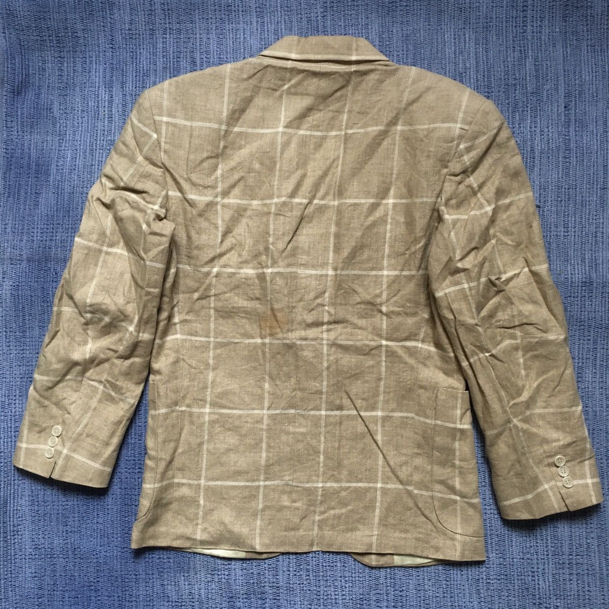 Calvin Klein × Vintage vintage 80s linen blazer Size 38S - 7 Thumbnail