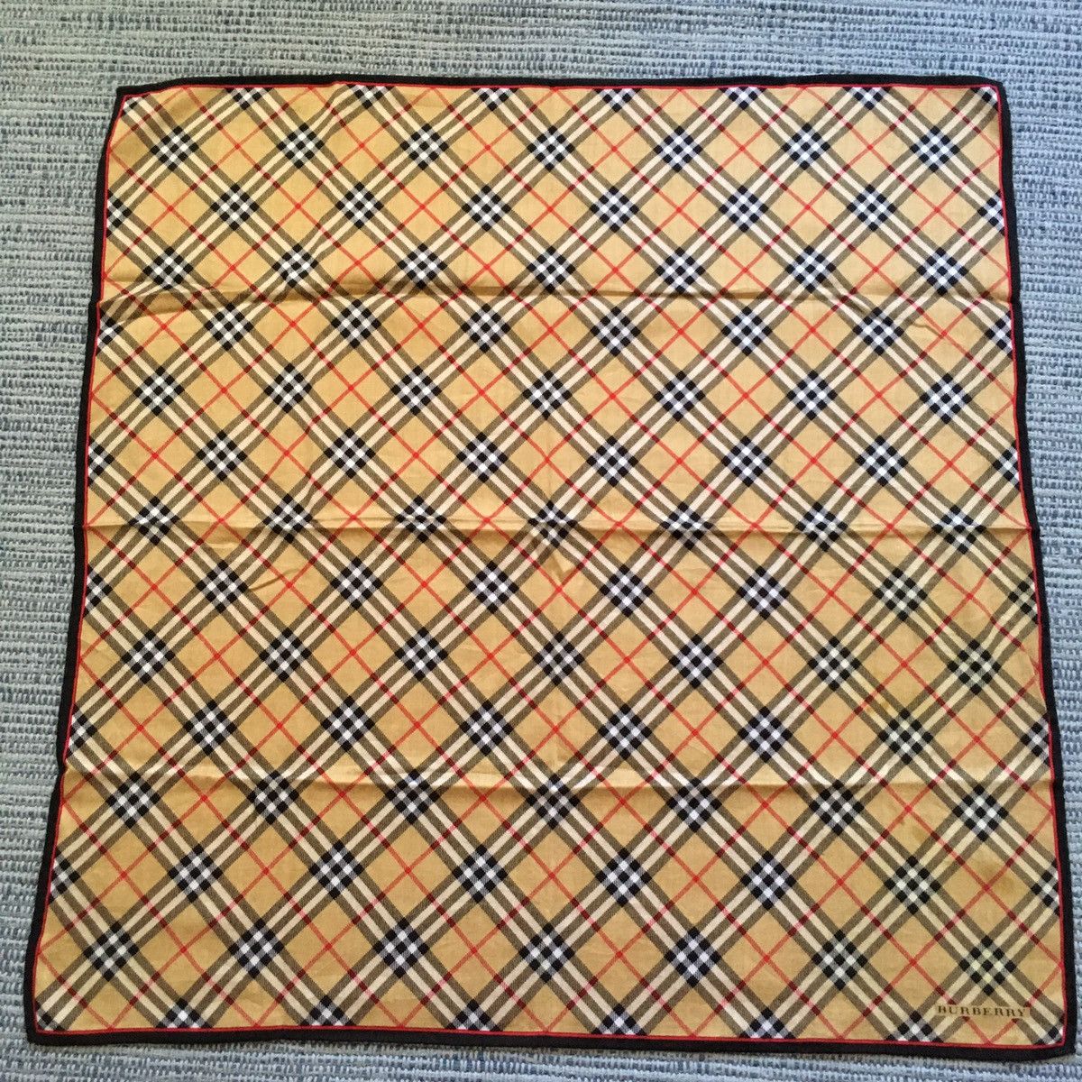 vintage burberry handkerchief