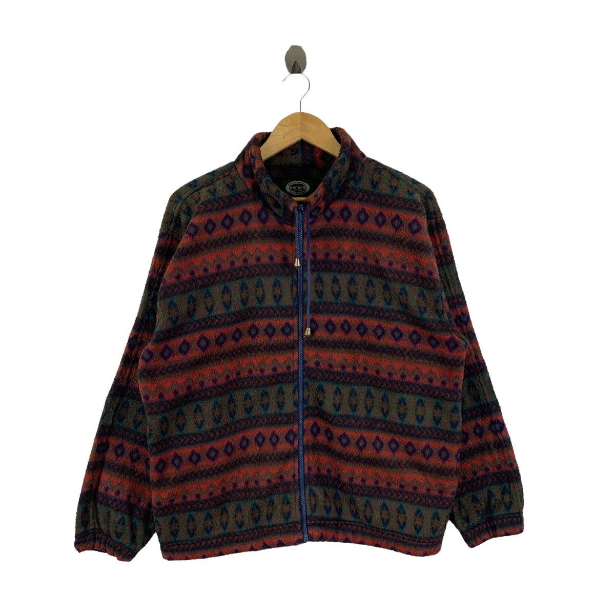 Massimo Osti × Vintage Vintage NORTONS MILANO By Massimo Navajo Fleece Sweaters Size US M / EU 48-50 / 2 - 1 Thumbnail