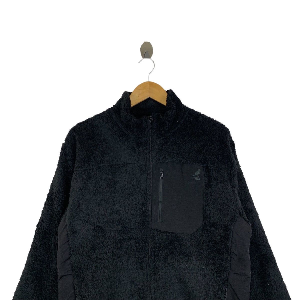 Kangol × Vintage Vintage KANGOL Classic Retro-X Design Fleece Sweater Jacket Size US L / EU 52-54 / 3 - 5 Thumbnail