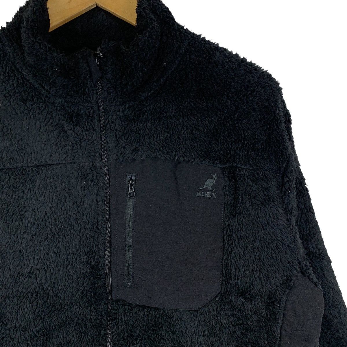 Kangol × Vintage Vintage KANGOL Classic Retro-X Design Fleece Sweater Jacket Size US L / EU 52-54 / 3 - 6 Thumbnail