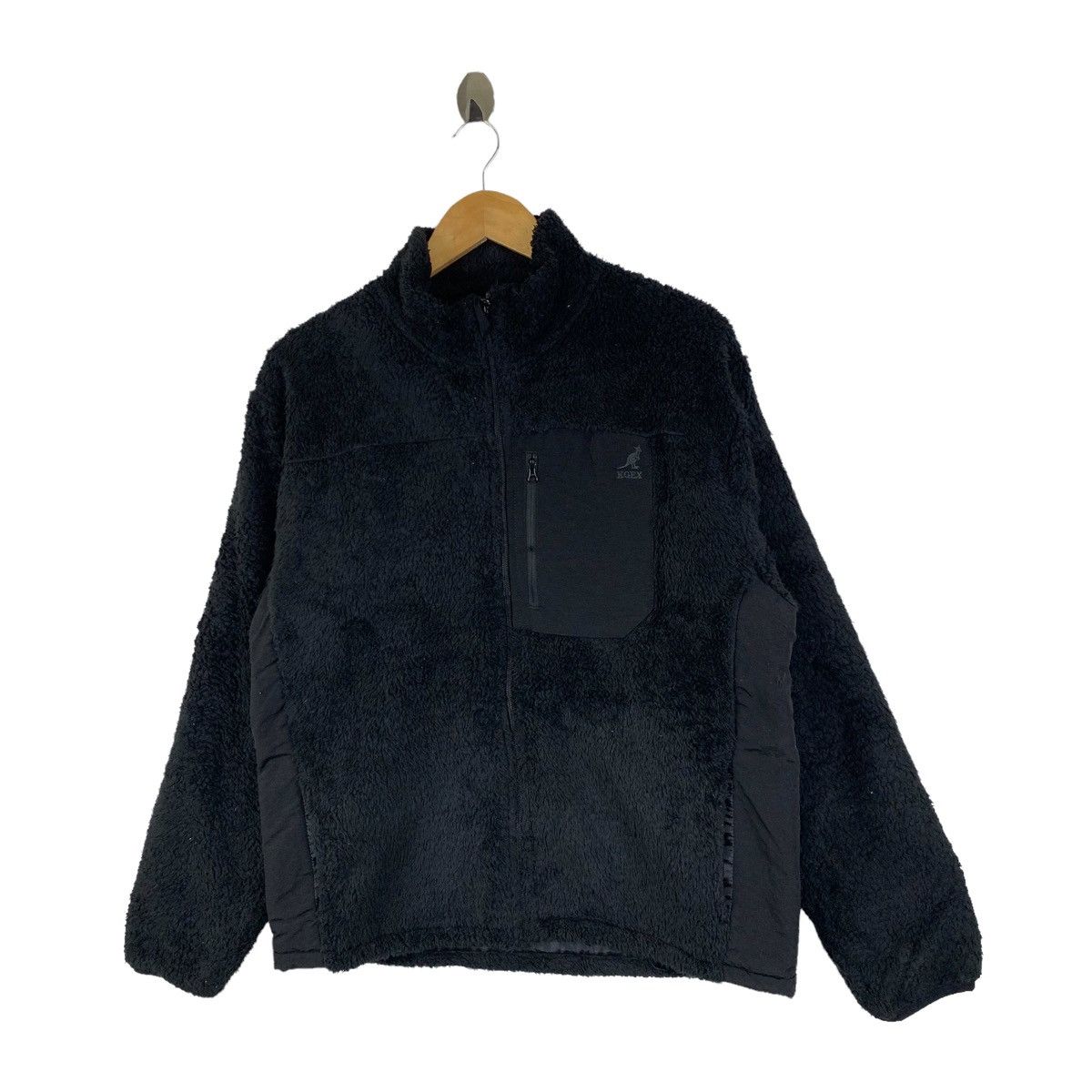 Kangol × Vintage Vintage KANGOL Classic Retro-X Design Fleece Sweater Jacket Size US L / EU 52-54 / 3 - 4 Thumbnail