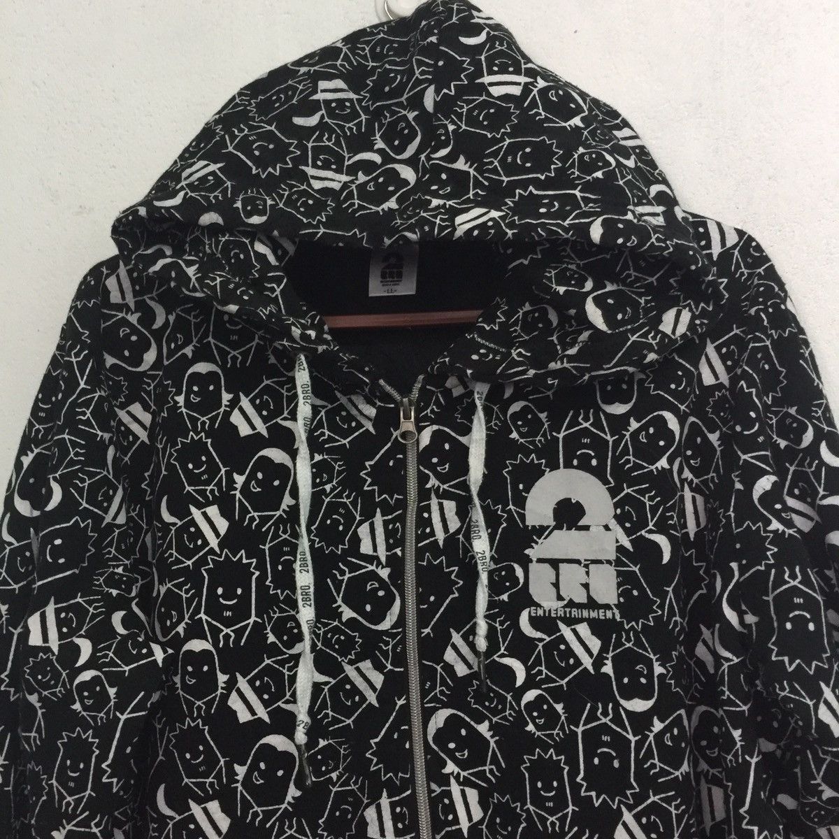 Anime Black full print 2bro entertainment japanese anime hoodie Size US L / EU 52-54 / 3 - 5 Thumbnail