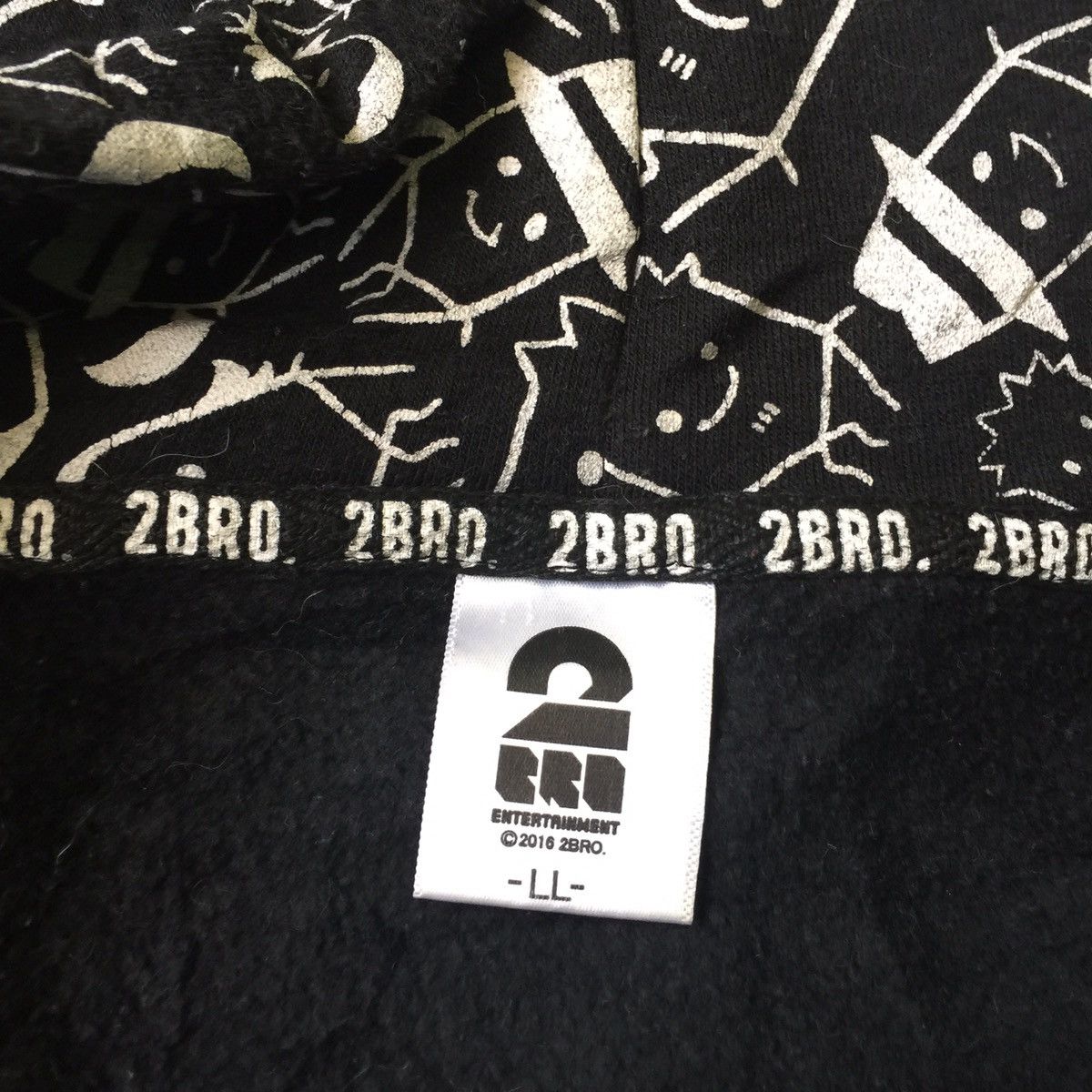 Anime Black full print 2bro entertainment japanese anime hoodie Size US L / EU 52-54 / 3 - 12 Thumbnail