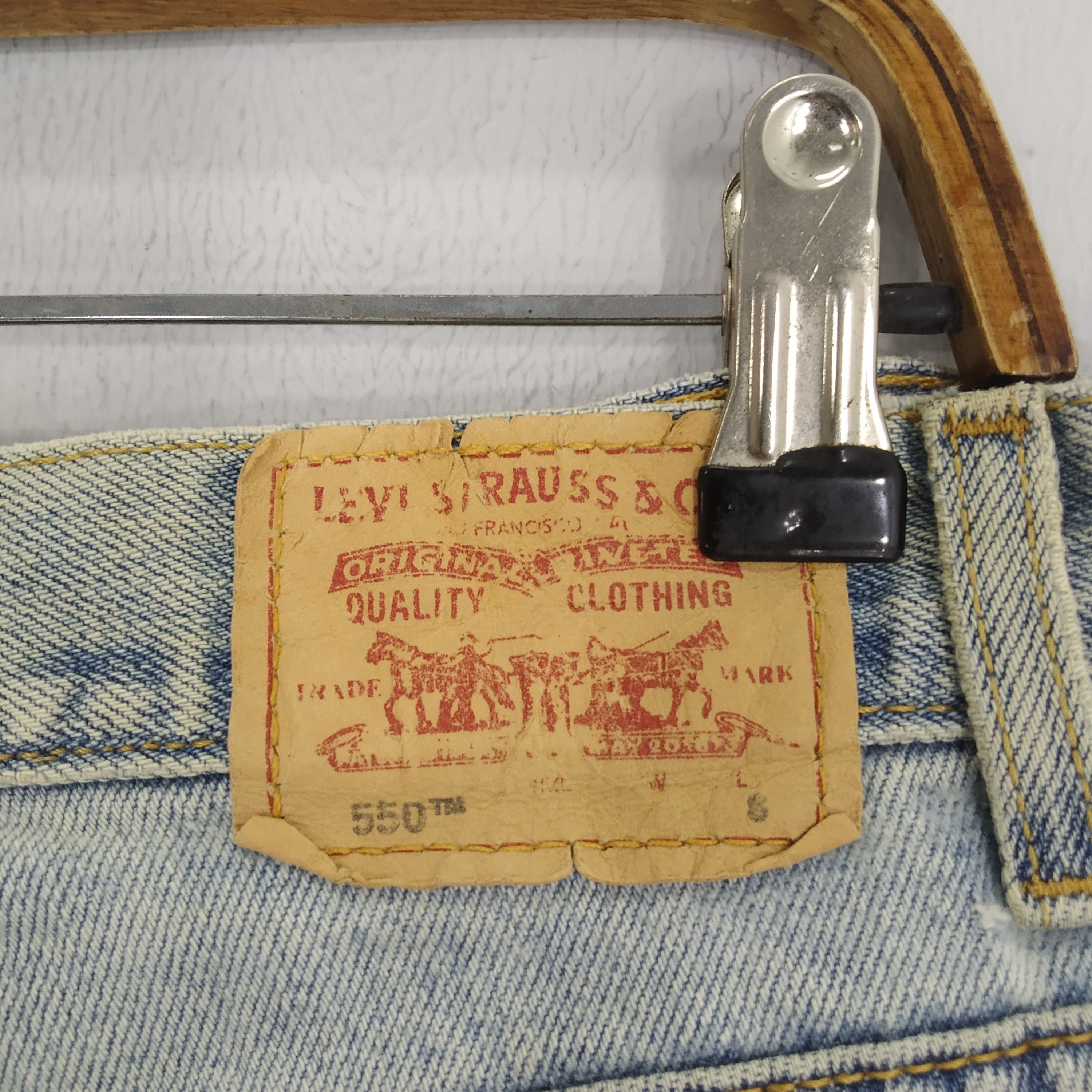 Levi's Vintage 90s Levi's 550 Stonewash Denim Blue Jeans Grunge Size US 34 / EU 50 - 11 Thumbnail