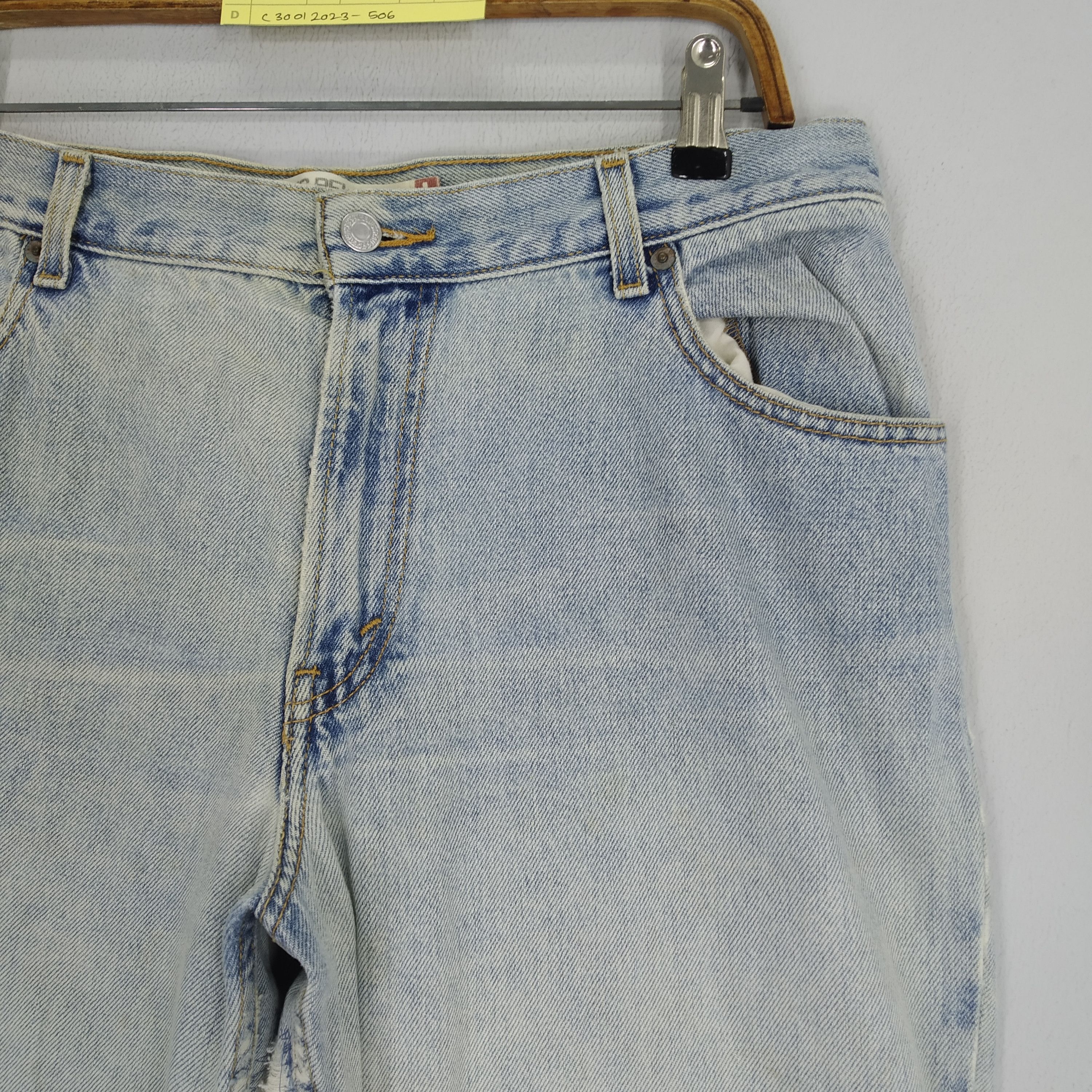 Levi's Vintage 90s Levi's 550 Stonewash Denim Blue Jeans Grunge Size US 34 / EU 50 - 5 Thumbnail