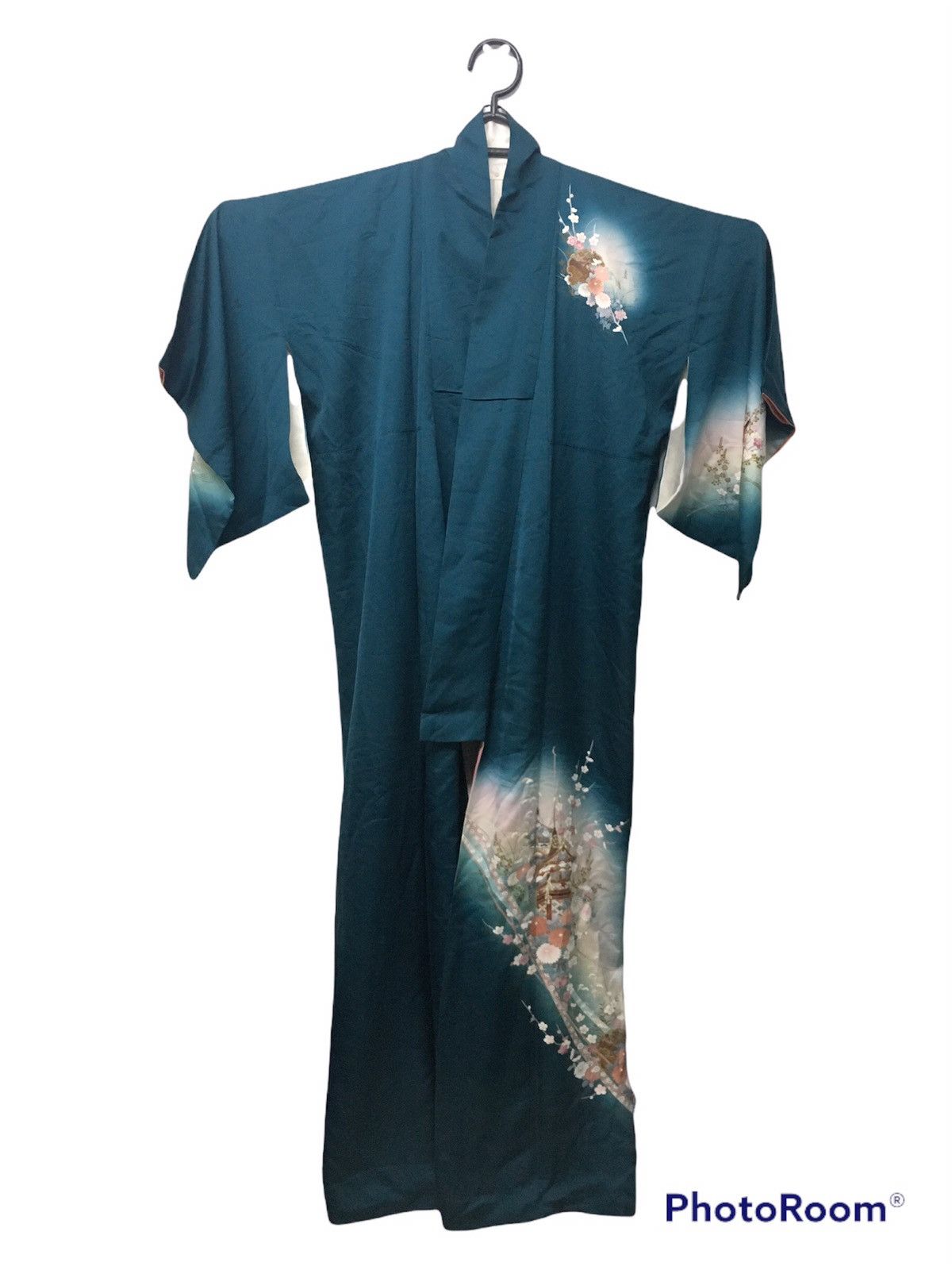 Japanese Brand Vintage 80s Hand Dyed Long Cardigan/Kimono Silk Size US L / EU 52-54 / 3 - 1 Thumbnail