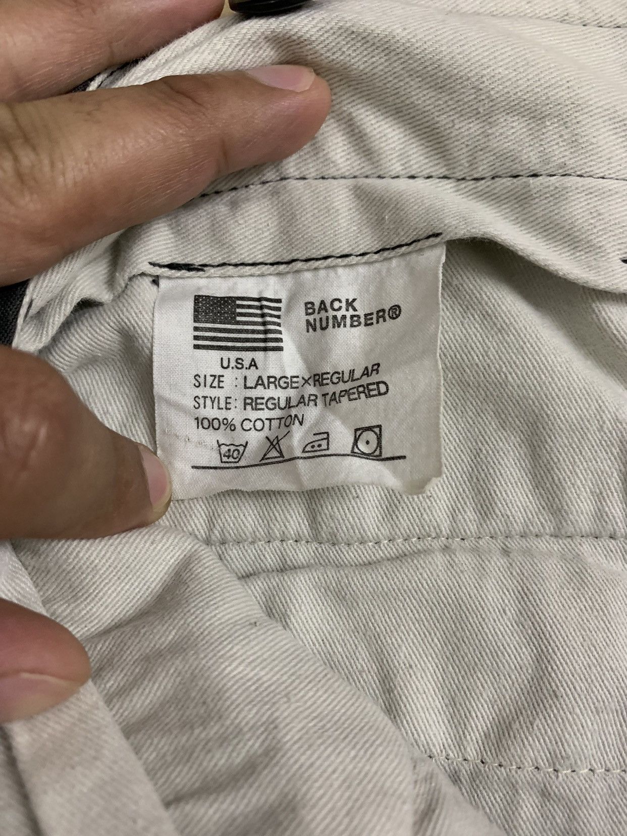 Japanese Brand × Number (N)ine 🇯🇵 Back Number Cargo Trousers Pants Size US 31 - 7 Thumbnail